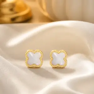 White Nightfall Earrings