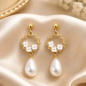 Orlina Pearl Bloom Earrings