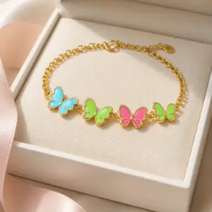 Rainbow Butterfly Bracelet
