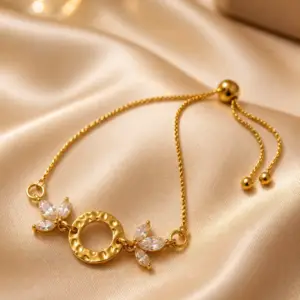 Crystal Leaf Bracelet
