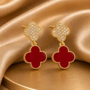 Crimson Dusk Earrings
