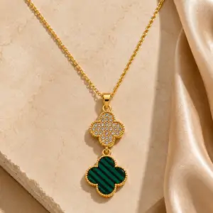 Golden Emerald Necklace